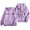 Z&Light Purple668, variant on Women's Hooded Jacket Timeless Double Sided Letter Print Soft Full Zip Long Sleeve Outerwear With Side Pockets