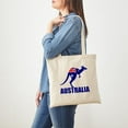 thumbnail image 3 of CafePress - Australia Kangaroo - Unisex Canvas Tote Bag, Beige, 1-Piece, 3 of 6