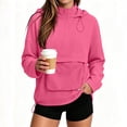 thumbnail image 2 of hlysgo Womens Waterproof Ski Jacket Warm Winter Snow Coat Windbreaker Hooded Thick Snowboard Jacket with Pocket Hot Pink,S, 2 of 6