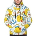 thumbnail image 5 of Bingfone Ducks And Anchors Men'S Drawstring Hoodie Long Sleeve Pocket Sweatshirts-Xx-Large, 5 of 9