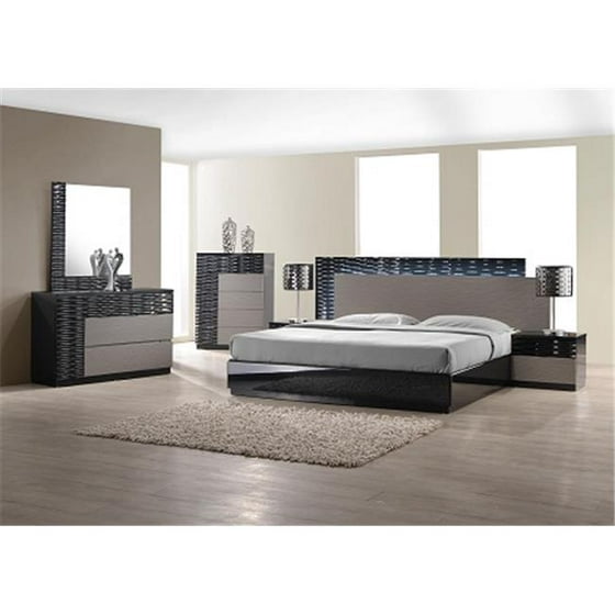 J M Furniture 17777 Q Roma Queen Size Bed Black Grey Lacquer J M Furniture 17777 Q Roma Queen Size Bed Black Grey Lacquer Com