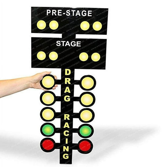 TRIPLE TREE - FLAT STEEL SIGN - DRAG RACING - DRAG STRIP