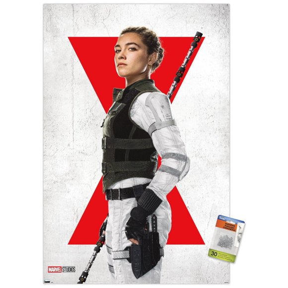 Marvel Black Widow - Yelena One Sheet Wall Poster with Magnetic Frame, 22.375" x 34"
