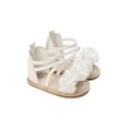 thumbnail image 1 of Gureui Toddler Infant Baby Girls Sandals, Casual Flower Patchwork Bandage Soft Sole Non-Slip Princess Flat Shoes, 1 of 7