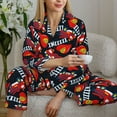 thumbnail image 6 of Naloa Fire Rescue With Red Helmet And Truck Pajamas for Women Set, Womens Pajama Sets, Lounge Sets for Women, 2pjs for Women-X-Large, 6 of 7