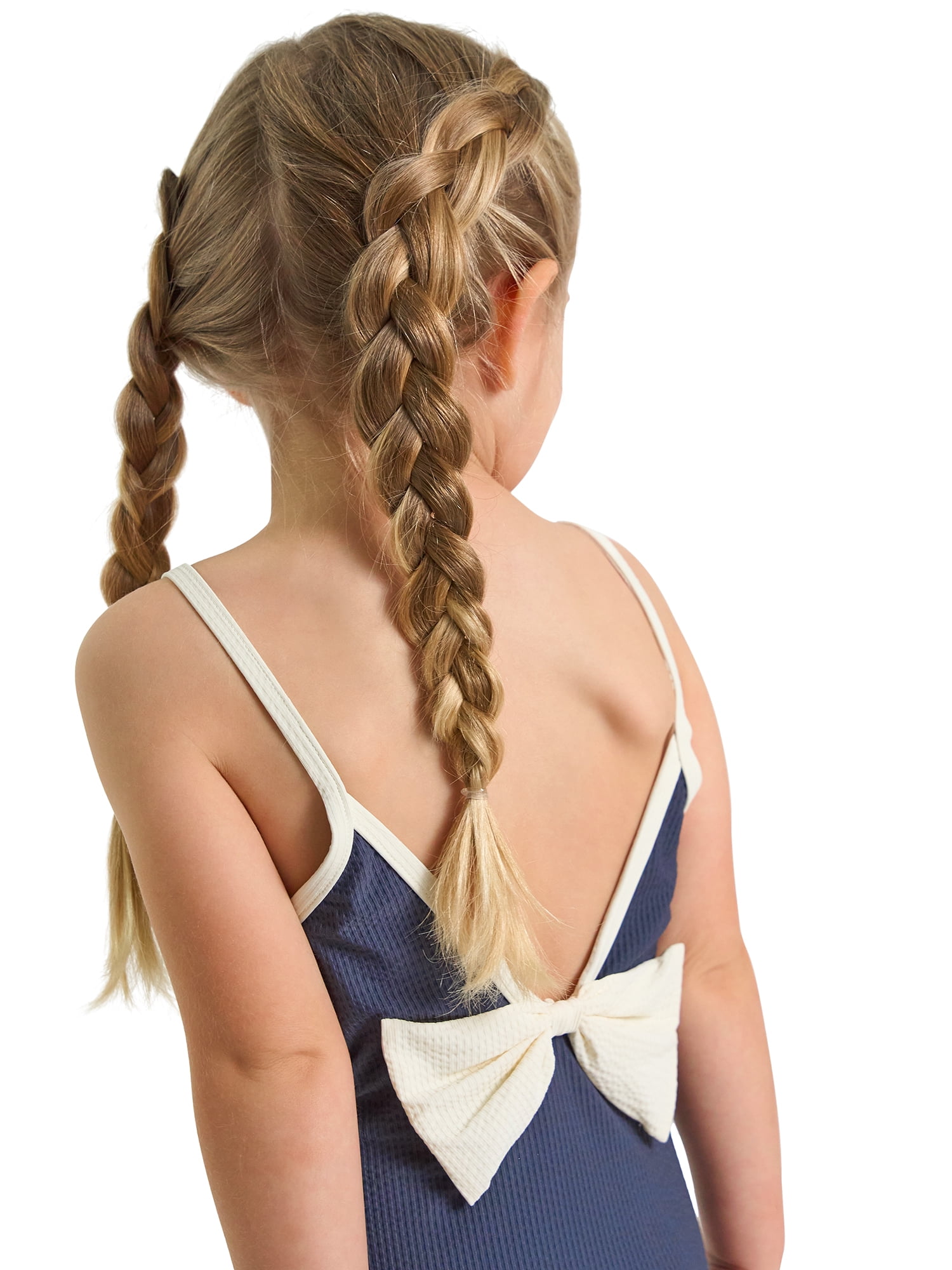Modern Moments by Gerber Baby and Toddler Girl One-Piece Swimsuit with Bow, 0/3M-5T
