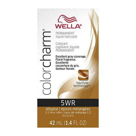 Wella Color Charm Liquid Haircolor, 5WR Allspice, 1.4 oz (Pack of 4)