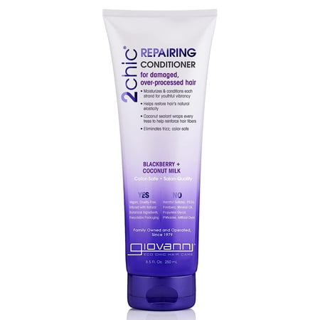 Giovanni 2Chic Repairing Conditioner Blackberry Coco Milk  8.5 Oz.  Pack of 2