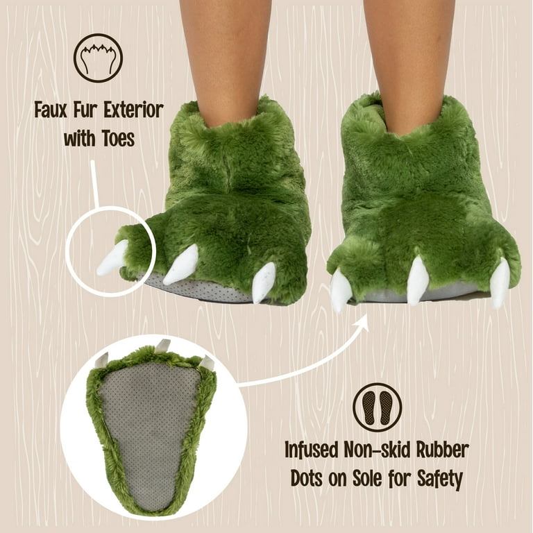 Dinosaur feet slippers discount walmart