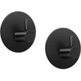 thumbnail image 1 of toalleros negros mate, autoadhesivos, para pared, de acero inoxidable, 3 m, ganchos para puerta, ganchos adhesivos para colgar, ganchos para baño, ganchos para toallas, gancho para toallas, 1 of 4