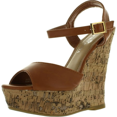 SPIRIT MODA AVA-3 Women Ankle Strap Wedges Sandals