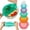 6 Pcs Colorful, variant on UYWZQ-Silicone Stretch Lids for Food Storage in Fridge, Reusable Elastic Bowl Covers for Cup, Cans, Jars, Round & Rectangle Container, Food Grade Silicone Microwave Food Cover, 12 PCS, Multicolor