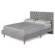 thumbnail image 4 of Cama Matrimonial Makora Velaria Gris Claro Tapizada en Tela Tipo Velvet (No Incluye Colchón), 4 of 8