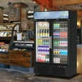 thumbnail image 6 of Garvee 25 Cu.ft Commercial Display Refrigerator with 2 Glass Door,Merchandiser Display Fridge with LED Light,Adjustable Shelves & Drink Organizers,Black, 6 of 8