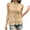 Beige, variant on Women's Halter Neck Guipure Lace Tie Back Elegant Blouse Summer Sleeveless Top Double Layer Beach Shirts