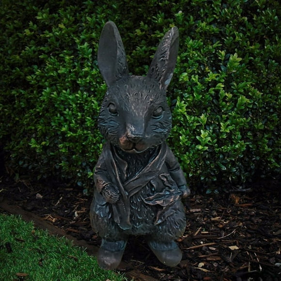 AKEGAMN Liquidation! Statue d'Animal en Résine de Pâques pour Déco de Jardin Statue d'Animal en Résine de Pâques pour Déco de Jardin, Sculpture de Pâques Extérieure 15 cm, Figurine en Résine Imperméable pour Cour, g de Pâques anti-UV
