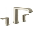 thumbnail image 2 of Moen T908BN Brushed nickel two-handle roman tub faucet, 2 of 4