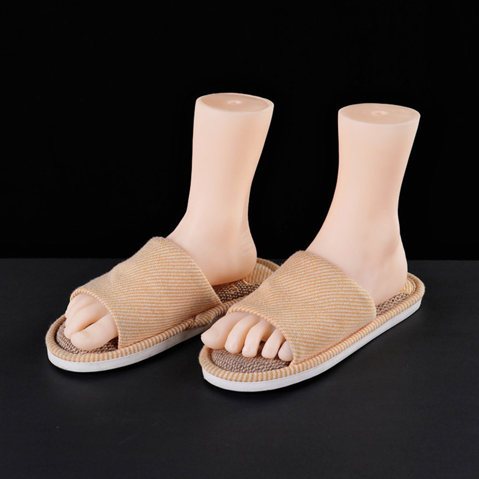 Set of 2 Professional Foot Mannequins PVC Anatomy Tools for , Podiatry & Art Studio Use