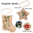 thumbnail image 4 of Dalrosia 12PCS Rustic Christmas Burlap Tree Ornaments Farmhouse Hanging Decorations Christmas Stocking Tree Ball Shaped Decor for Christmas Party, 4 of 6