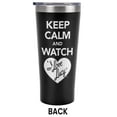 thumbnail image 2 of I Love Lucy Official Keep Calm Watch 20 oz Travel Tumbler, Stainless Steel, Vacuum Insulated with Leak Resistant Slide-Lock Lid, 2 of 6
