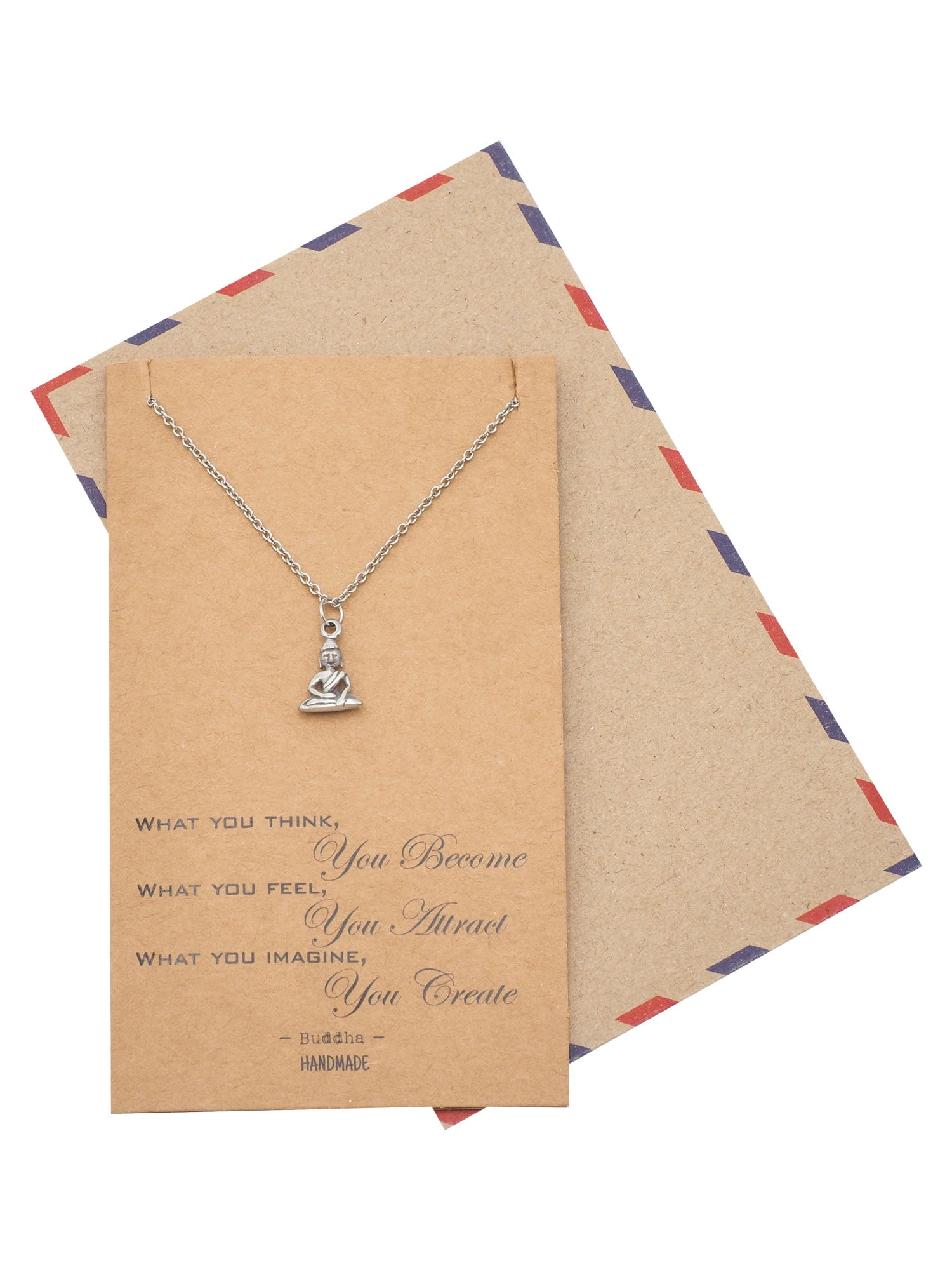 Quan Jewelry Quan Jewelry Buddha Necklace Yoga Jewelry Buddha Quotes On Greeting Card Walmart Com Walmart Com