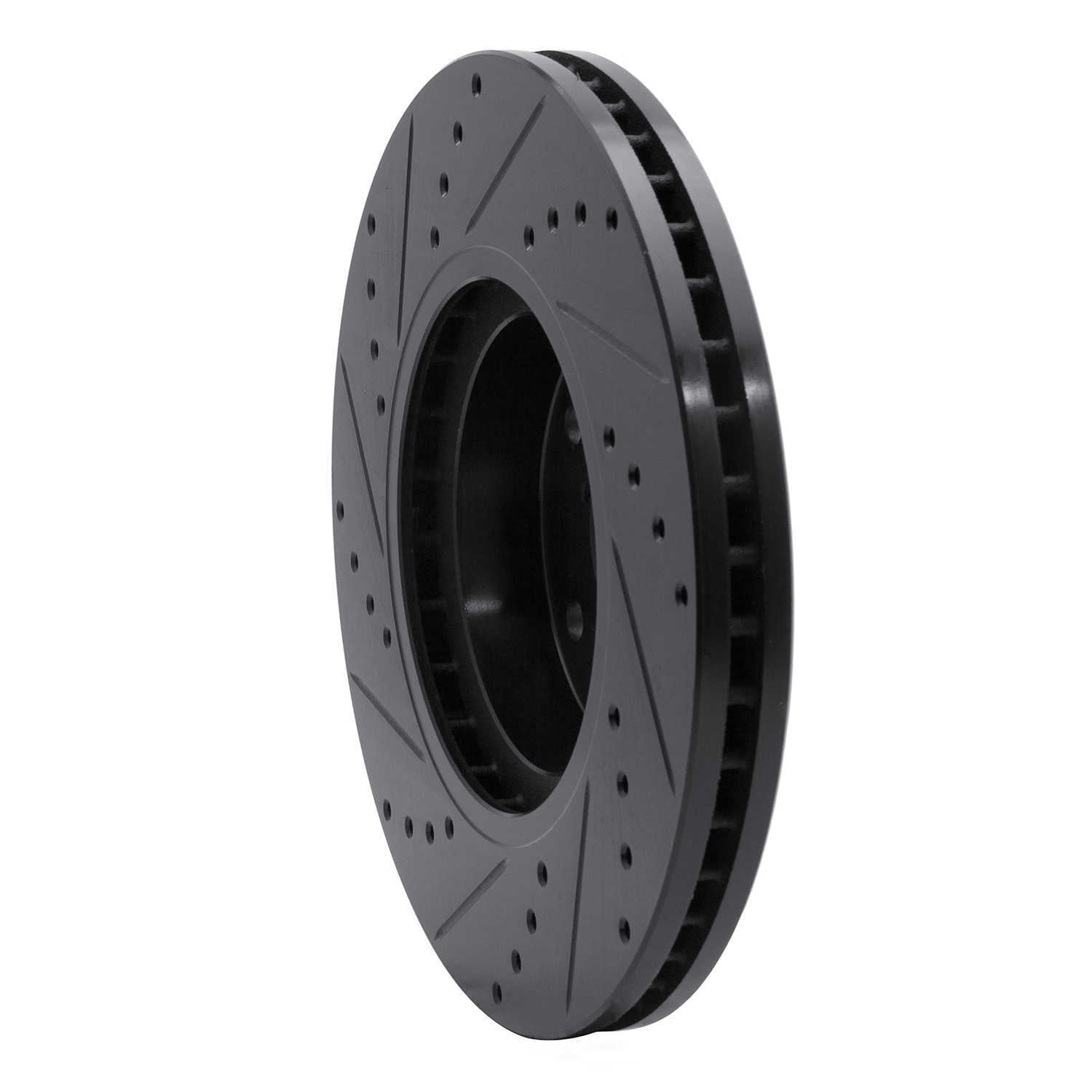 Dynamic Friction Company 633-13035R DFC Brake Rotor - Drilled And Slotted - Black
