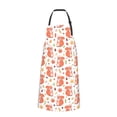 thumbnail image 2 of Pofeuu Squirrel And Maple Leaf Print Waterproof Apron with Pockets Adjustable Cooking Aprons Kitchen Bib for Baking Household Cleaning, 2 of 8