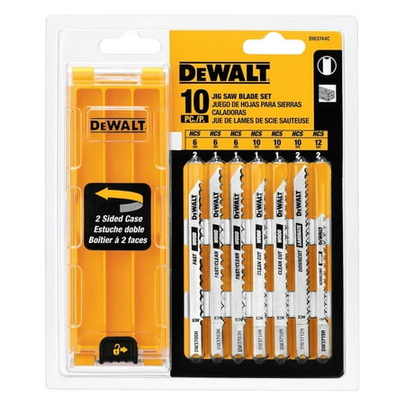 UPC: 0885911085342 | Dewalt-DW3744C 10-Piece Assorted U-Shank Jig Saw Blade Set with Case