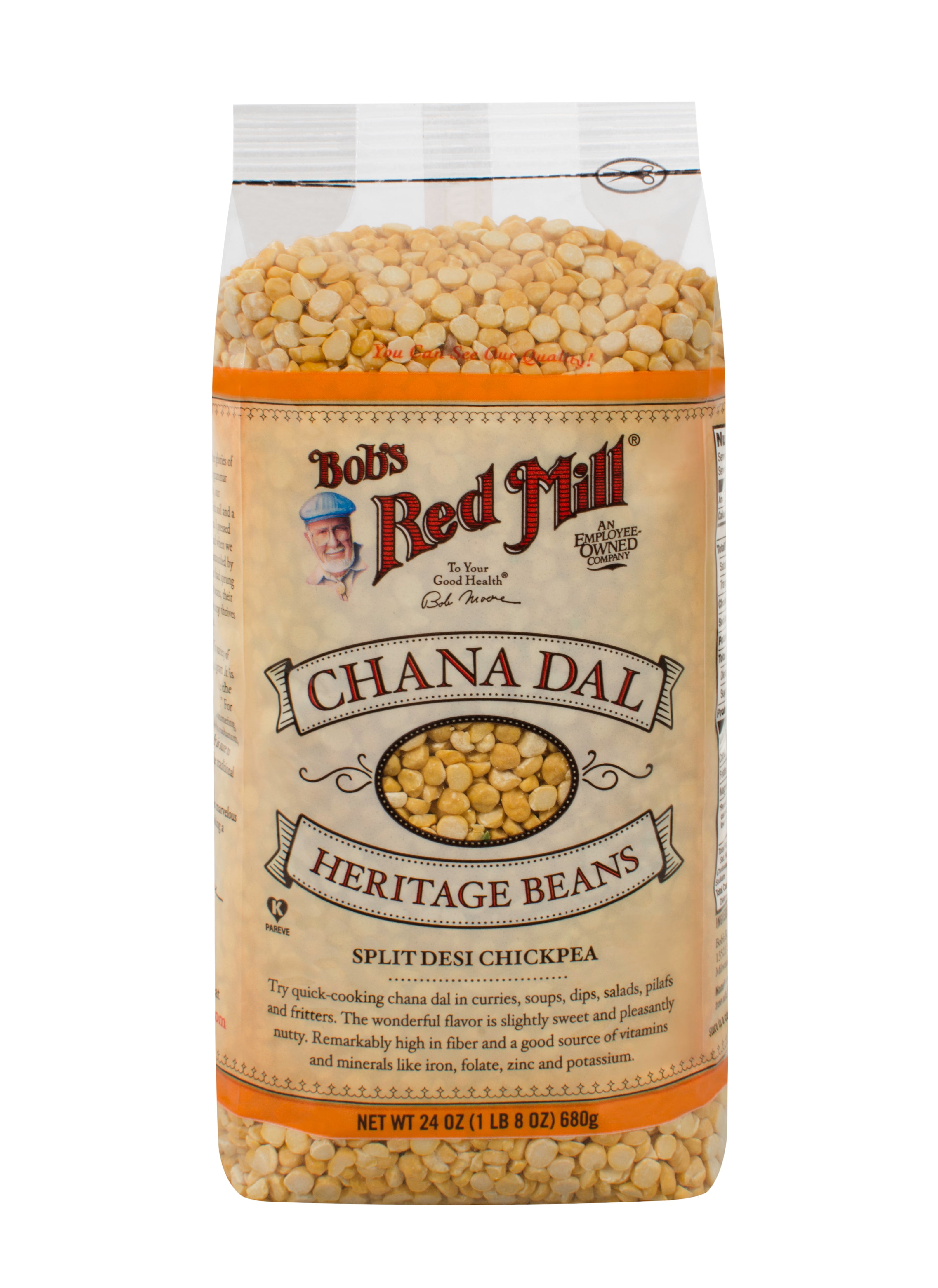 Bobs Red Mill Chana Dal Beans, 24 Oz by Bob'S Red Mill