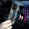 thumbnail image 3 of Camouflage Magnetic Kickstand Case for Xiaomi Redmi 10C/Poco C40, Military Grade Heavy Duty Shockproof Protection Army Camo Phone Cover Case for Xiaomi Poco C40/Redmi 10C MC Dark Blue, 3 of 6