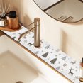 thumbnail image 2 of Yayeee Faucet Mat for Kitchen Sink 14.7" Diatomite Long Splash Guard Pad, Christmas Forest, 2 of 7