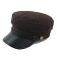thumbnail image 2 of Unisex Vintage Beret Cap Flat Top Breathable Comfortable Everyday Hat, 2 of 2
