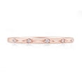 thumbnail image 2 of AFFY Round Cut White Natural Diamond Band Ring In 14k Solid Rose Gold (0.04 Ct),Ring Size-4.5, 2 of 6