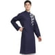 SKAVIJ Robe de Soirée en Coton Indien Kurta Casual Manches Longues pour Homme X-Large Blue – image 4 sur 6