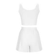 thumbnail image 4 of CheerKidz Womens Spring and Summer Solid Tank Tops and Shorts Casual Two Piece Outfit for Home Beach Casual Clothes Set, 4 of 9