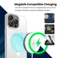 thumbnail image 6 of Entronix Magnetic Case Compatible with iPhone 15 Pro Max, Frosted Matte Back with Kickstand Slim Fit Cover, White, 6 of 6