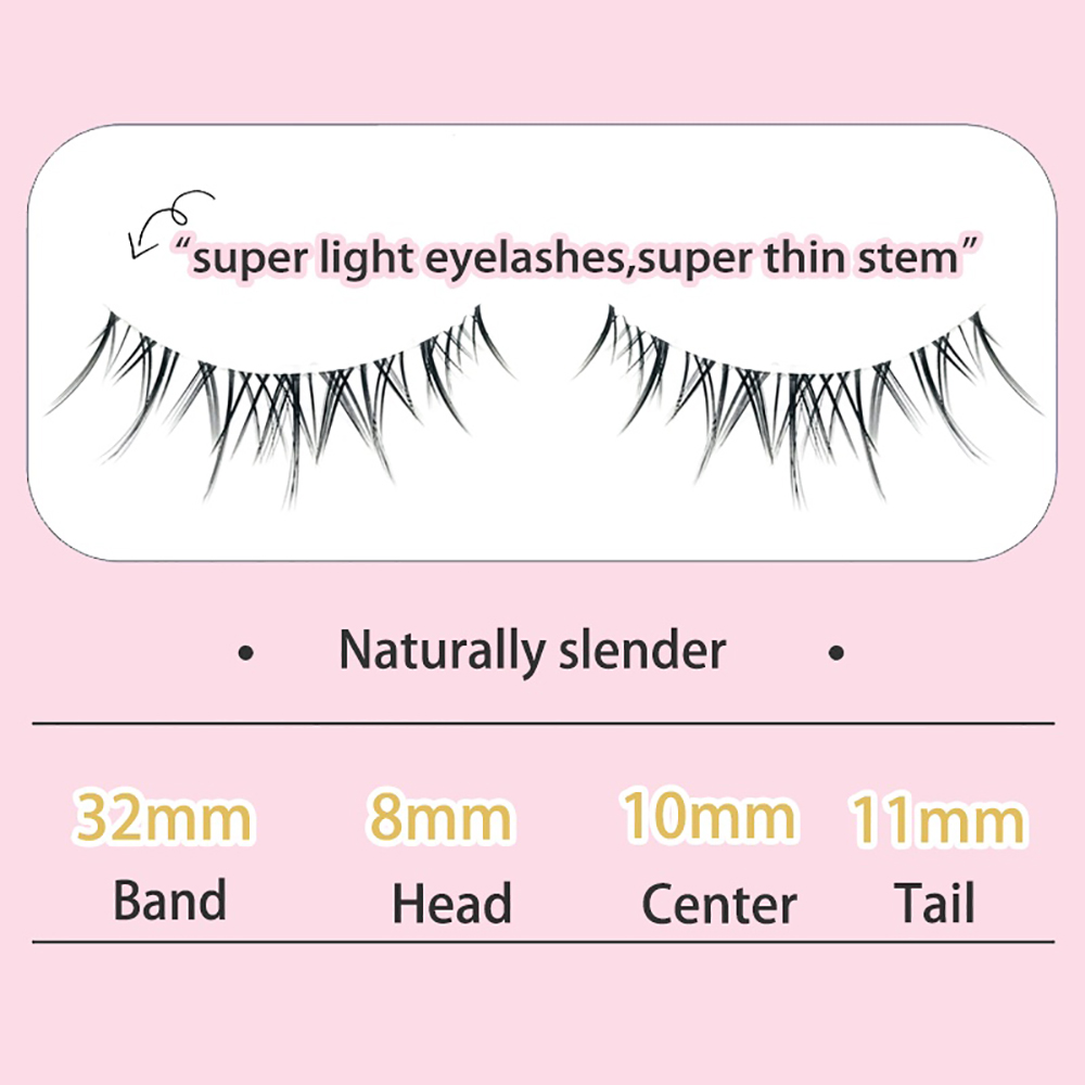 Manga Lashes Natural Look False Eyelashes 3D Spiky Wispy Eyelashes Thai  Anime Lashes Asian Volume Fake Eyelashes Cosplay False Lashes 7 Pairs by  TOOCHUNAG - Yahoo Shopping