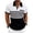 White, variant on Shirts for Men Color Block Casual Waffle Knit Pocket Short Sleeved Half Button Stand Collar Top Gray XL