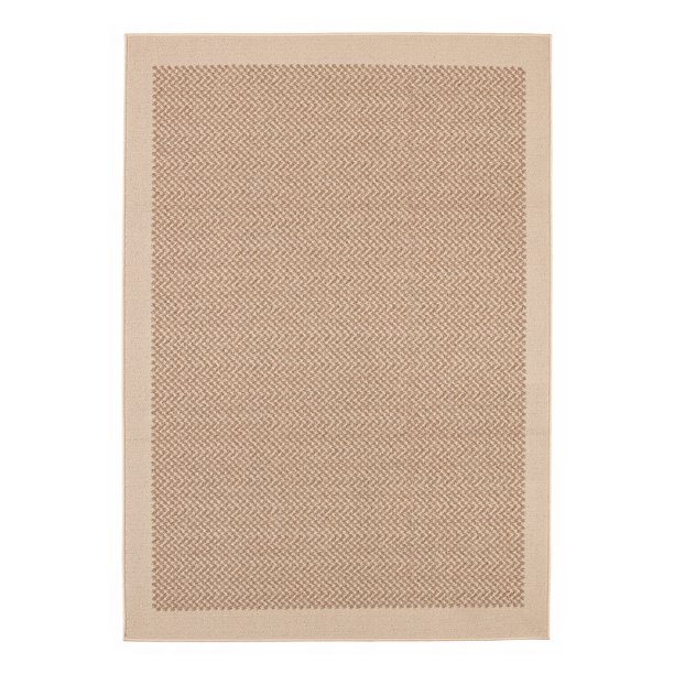Mainstays Indoor/Outdoor Tufted Area Rug, 5' x 7', Khaki & Tan, Weather