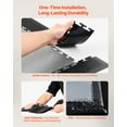 thumbnail image 3 of VEVOR Male Garage Floors Transition Edge Kit, 12 Edges and 4 Corners, Sturdy PVC Interlocking Modular Garage Floor Edging Slip-resistant, Compatible Only with VEVOR 4-Sided Interlocking Mats, Black, 3 of 9