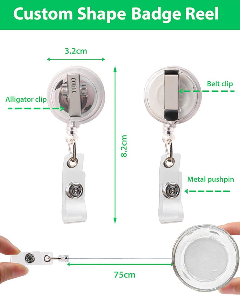 TiniDecor Chill Pill Nurse Badge Reel, Blue Retractable ID Holder, Cute Gift for RN, Med Student