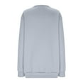 thumbnail image 5 of GigrtiJin Plus Size Sweatshirts for Women Long Sleeve Round Neck Solid Color Loose Blouse Comfy Casual Pullover Tops, 5 of 6