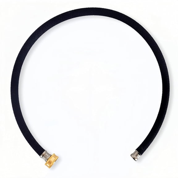 PLUMYHG-Short Soaker Hose 1/2 IN x 3FT, Solid Brass Connectors with Food Grade Coating, Keep Your Plants Healthy