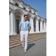 thumbnail image 5 of COOFANDY Mens Knit Shirt Polo Short Sleeve Textured Polo Casual Golf Shirts Lightweight Summer Beach Top, 5 of 6