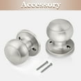 thumbnail image 4 of (5 Pack) knobelite Classic Closet Door Knobs Dummy Door Knob, Individual Non-Turning Dummy Door Knob Single Side, Satin Nickel Interior Door Knobs, Easy Installation, 4 of 5