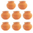 thumbnail image 1 of Macetas mini de barro Hiawbon de 2,5 cm, terracota pequeña, 8 piezas, 1 of 7