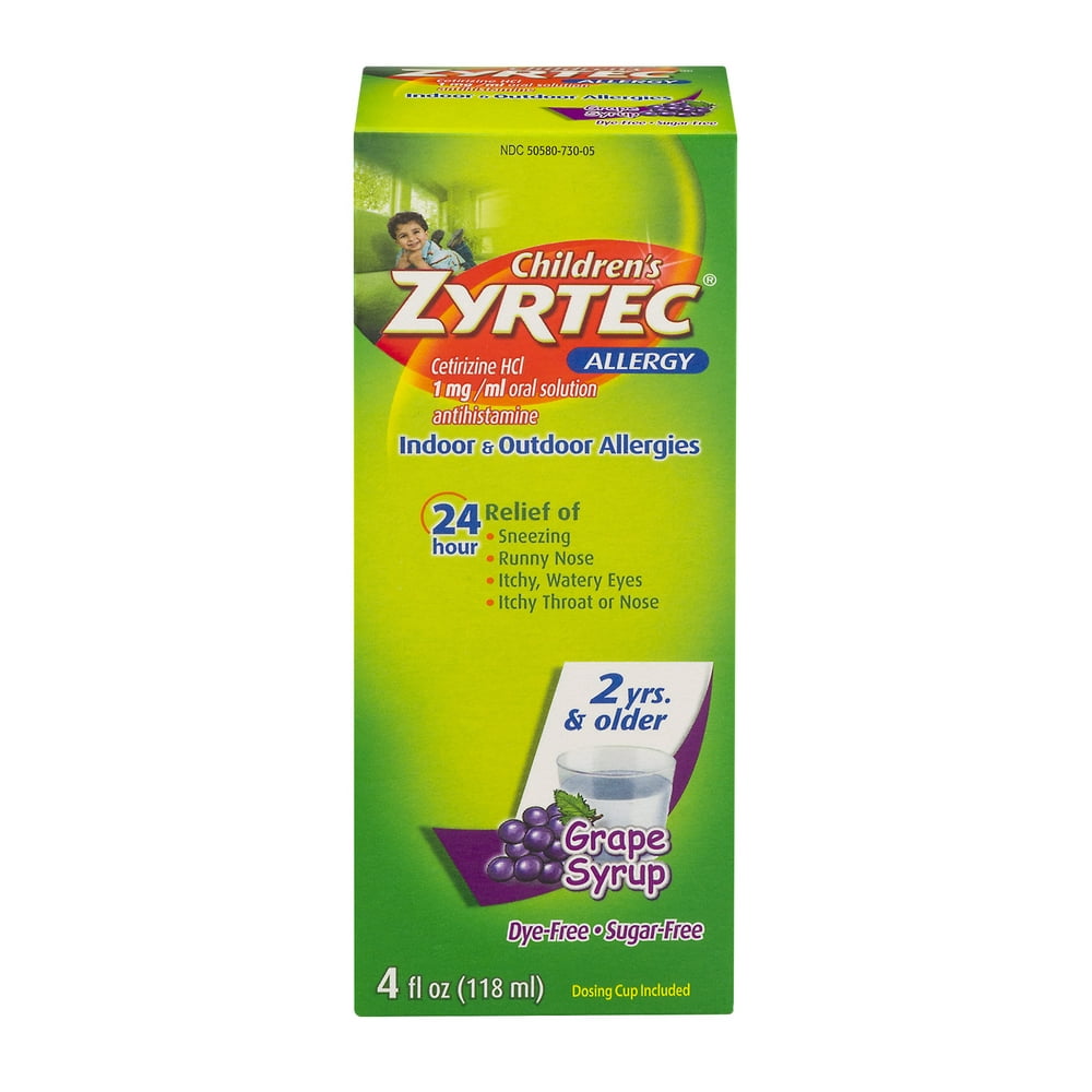 Zyrtec Children's Allergy Grape Syrup