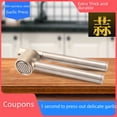 thumbnail image 3 of Premium 304 Stainless Steel Manual Garlic Press: Efficient Kitchen Tool for Crushing Garlic, Making Paste & Shredding – Durable, Rust-Resistant, Easy to Clean, Compact & Portable Home Cooking, 3 of 5