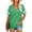 Grass Green, variant on V-Neck T-shirt for Women Short Sleeve Tunic Tee Summer Casual Blue Womens Tops