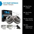 thumbnail image 2 of Kit de pastillas y discos de freno TRQ cerámicos para Ford F-350 2017-2019, 2 of 9